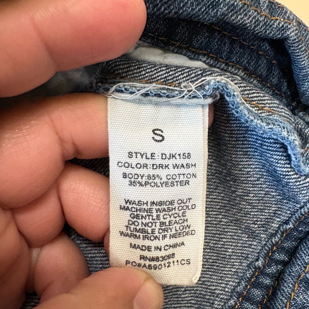 Ci Sono Women's Blue Denim Jacket,Size S - Picture 12 of 12
